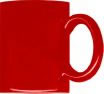 Tazas publicitarias en color rojo