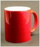 Tazas publicitarias en color rojo